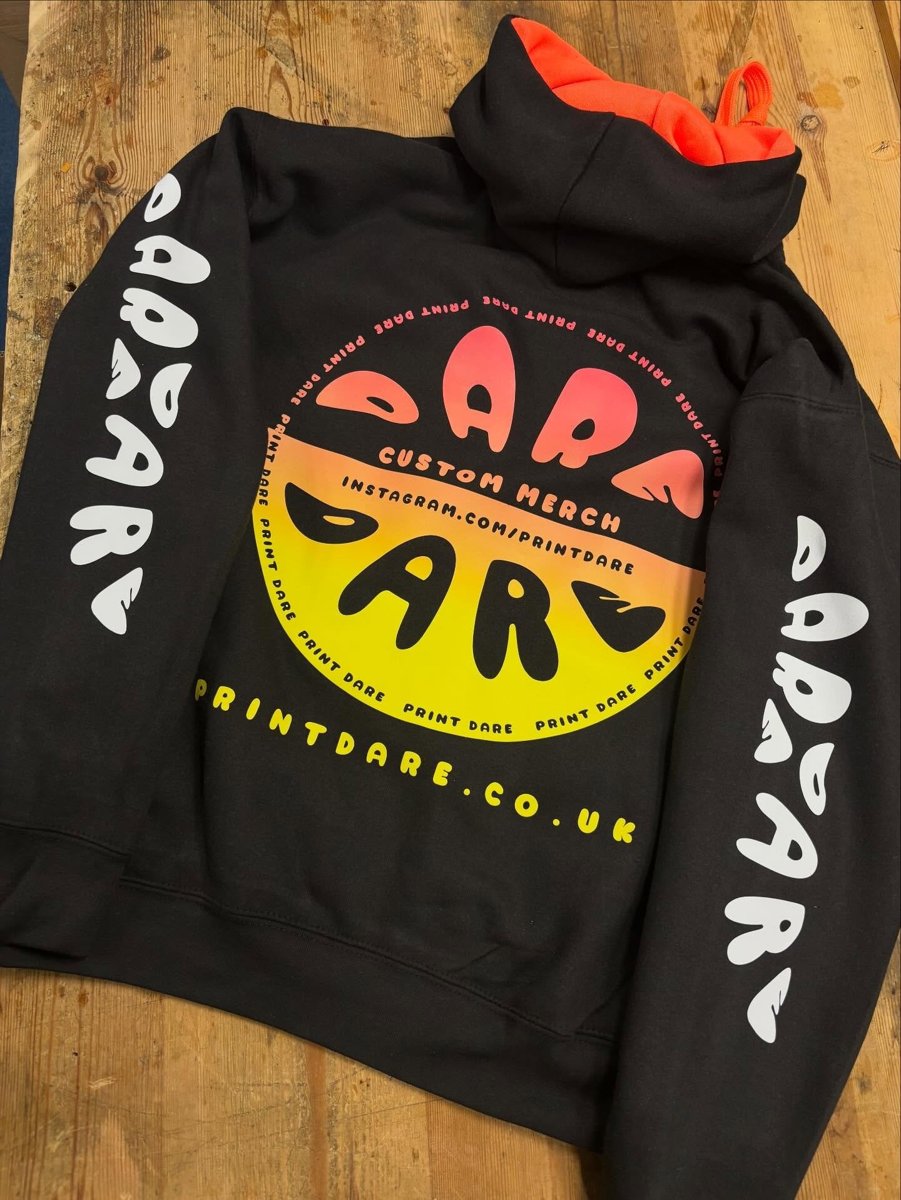 PrintDare hoodie with back and sleeve prints